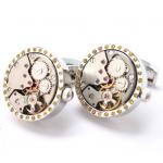 Carnary Yellow Studded Silver Tone Watch.JPG